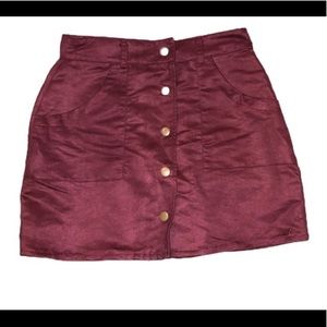 Rue21 Mini Skirt Maroon